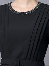 Short Sleeve Pleats Mother Of The Bride Dress