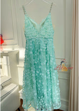 Mesh Embroidered Banquet Dress