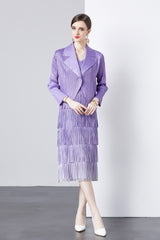 Two-piece Tassel Coat Dress