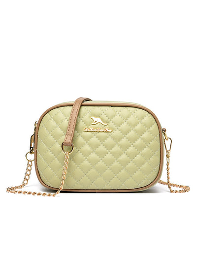 One-shoulder Slung Rhombic Chain Bag