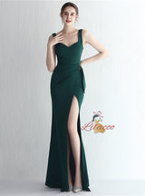 Mermaid Split Straps Prom Dress