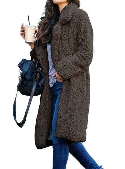 Long-sleeved Lapel Coat