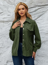 Autumn and Winter Corduroy Jacket Coat