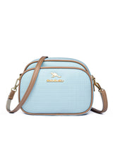 Small Round Bag Contrast Check Shoulder Bag