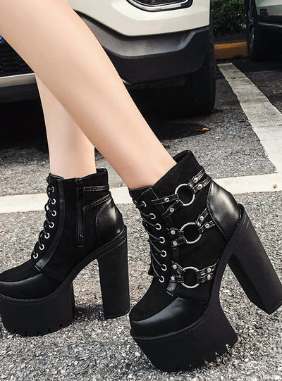 Thick-heeled Thick-soled Nightclub Ultra-high Boots