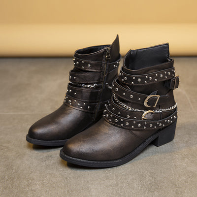 Punk Wind Rivet Martin Boots