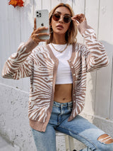 Knitted Round Neck Sweater Coat