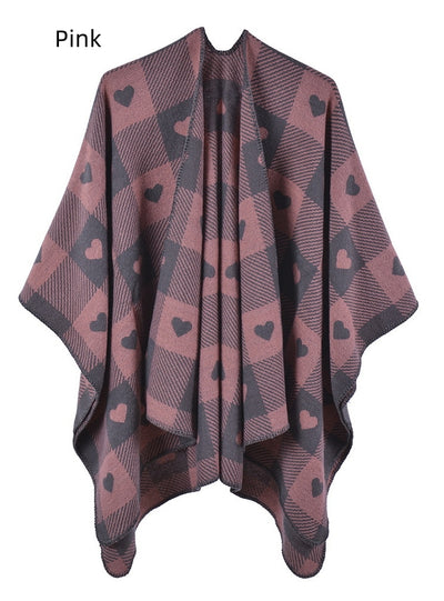 Ethnic Cape Coat Warm Cashmere Shawl Scarf