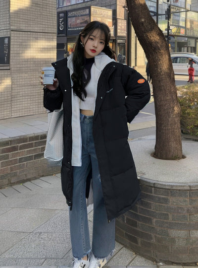 Large Size Loose Medium and Long Cotton-padded Coat