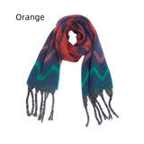Thick Wavy Jacquard Coarse Fringed Scarf