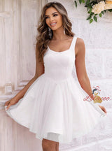 Straps Sleeveless Short Dress