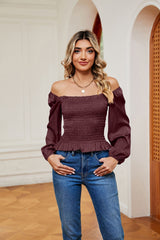 Solid Color Slim Long-sleeved Shirt