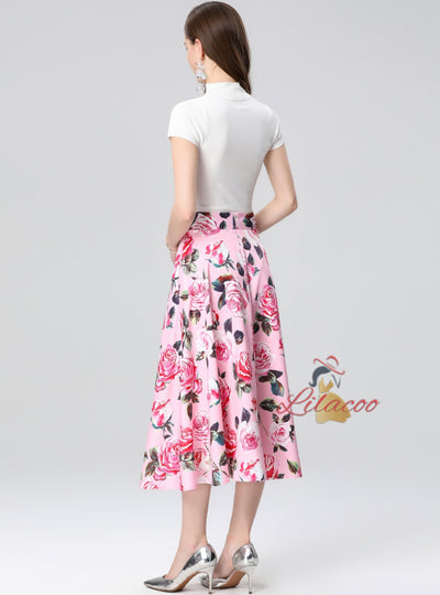 Short-sleeved Shirt T blood Skirt Two-piece Suit