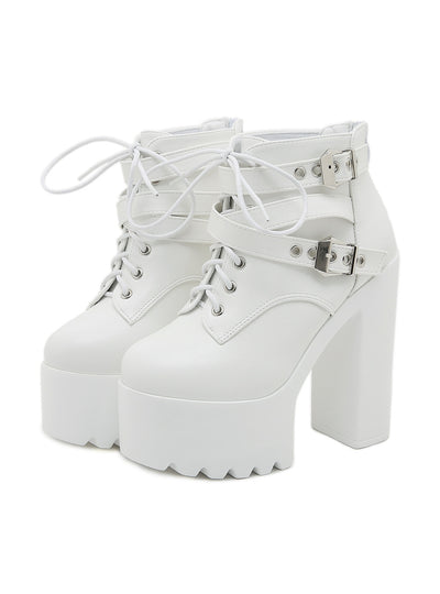 Women's Thick Soles High Heels Boots