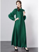 Solid Color Loose Plus Size Dress