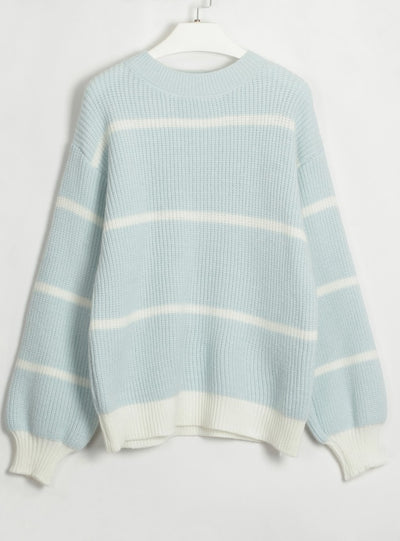 Fashion Striped Simple Casual Sweater