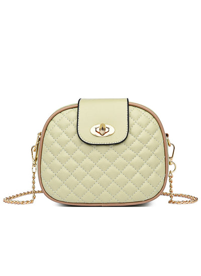 Messenger Bag Diamond Chain Small Round Bag