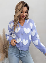 V-neck Cardigan Sweater Jacket