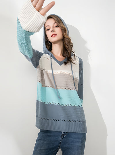 Hooded Long Sleeve Autumn and Winter Sweater