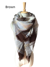 Colorful Plaid Square Plaid Scarf