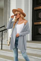 Solid Color Loose Long Sleeve Coat