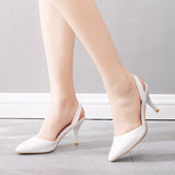 Shallow-mouthed Thin-heeled Wedding Shoes