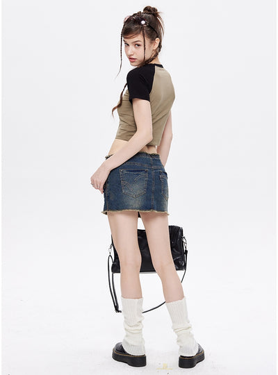 Beades Round Nneck Retro T-shirt