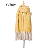 Thick Tassel Color Matching Thick Scarf