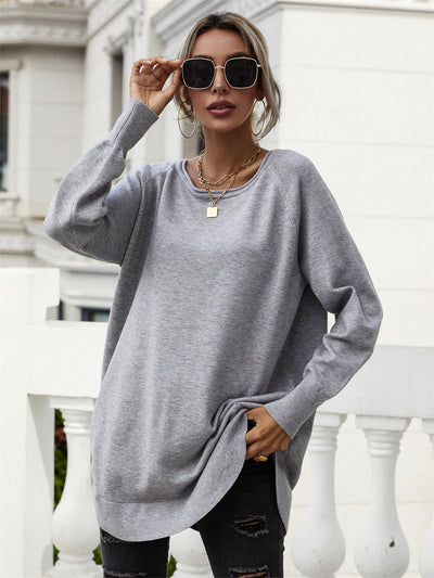Solid Color Loose Large Size Sweater