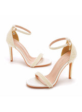 Pearl Stiletto Bridal Sandals