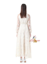 Palace Collar Lace Long Sleeve Dress