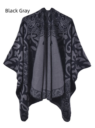 Retro Scarf Warm Windproof Thick Cloak