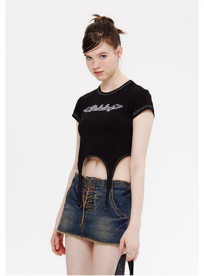 Retro Short Sleeve Slim T-shirt