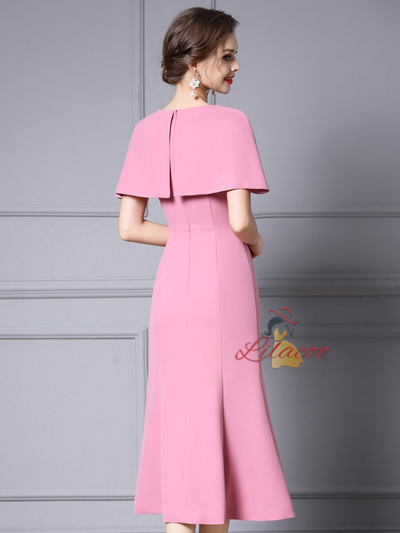 Pink Beading Mother of the Bride Dress