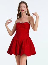 Women Bow Tube Top Dress