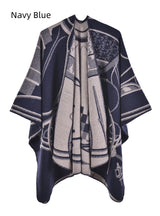 Warm Shawl Padded Cashmere Cloak