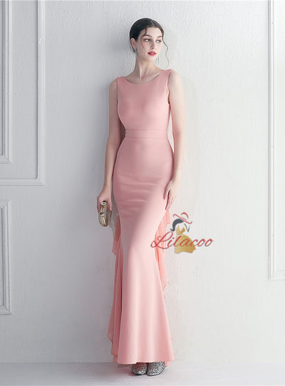 Mermaid Backless Beading Prom Dress