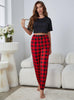 Waist-exposed Short-sleeved Ladies Pajamas Set