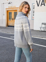 Turtleneck Pullover Loose Retro Sweater