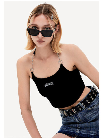 Strap Neck Halter Suspender Vest