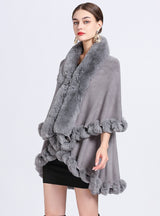 Knitted Cardigan Loose Shawl Cloak