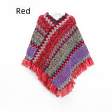 Retro National Style Hooded Cape Shawl