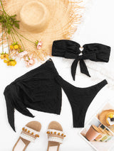 Diamond Split Three Piece Swimsuit