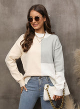 Irregular Knitted Loose Pullover Sweater