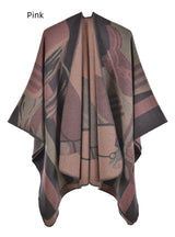 Ladies Shawl Padded Cashmere Split Cloak