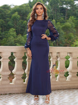 Mermaid Long Sleeve Sequins Party Dress