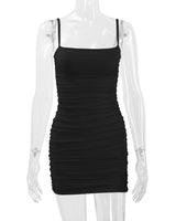 Bodycon Ruched Dress Woman Party Night Club Dress