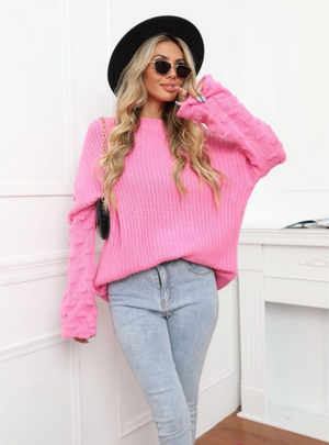Large-size Pullover Knitted Sweater
