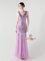 Sexy Sequins V-neck Prom Dress