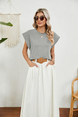 Round Neck Loose Short Sleeve T-shirt